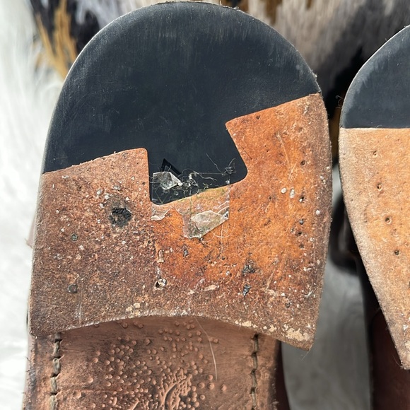 John Varvatos leather lace up boots 9 (run full size larger- 10) Worn 2 times - Picture 3 of 16